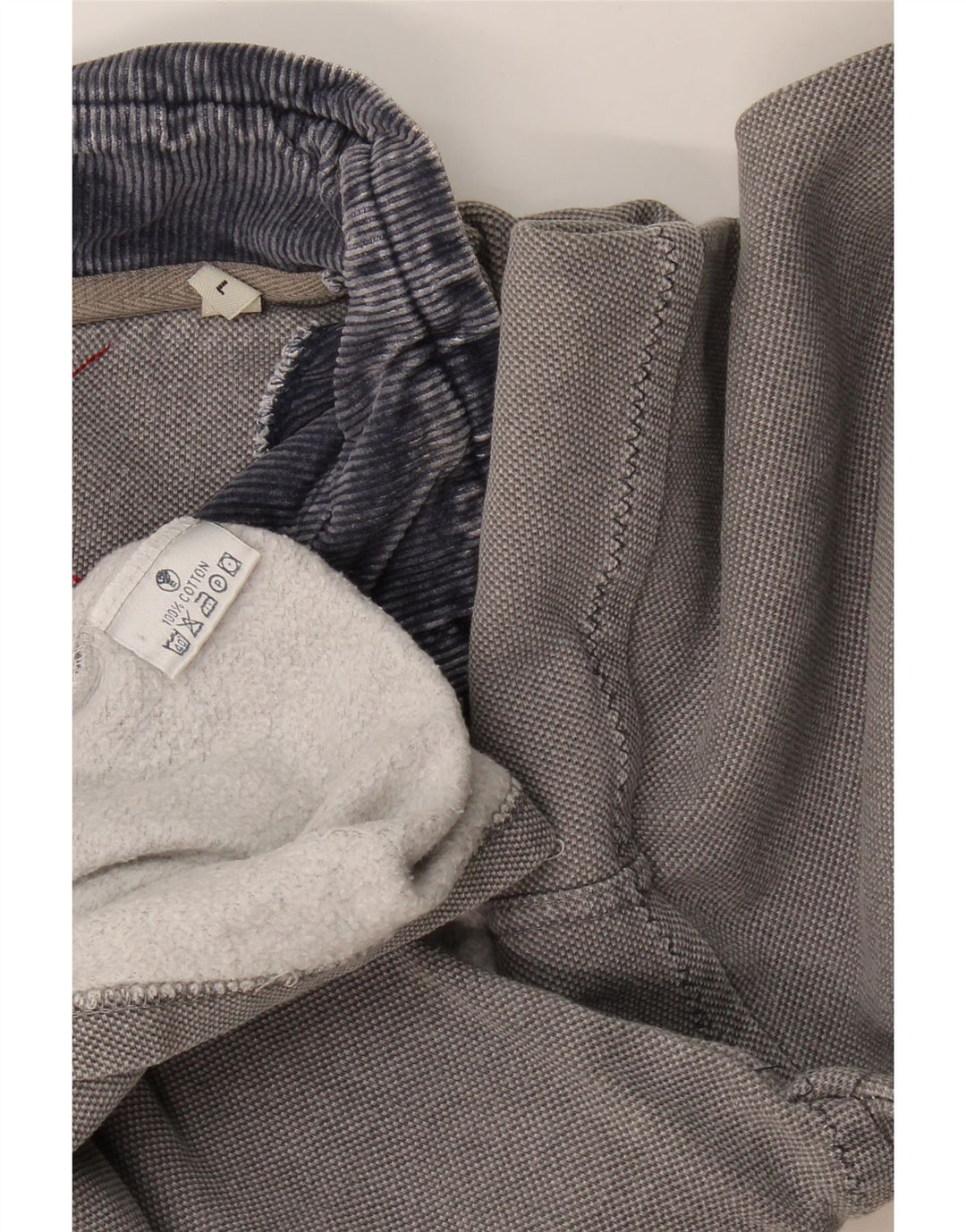 Fat Face Herren-Sweatshirt mit Reißverschluss am Hals, groß, aus grauer Baumwolle