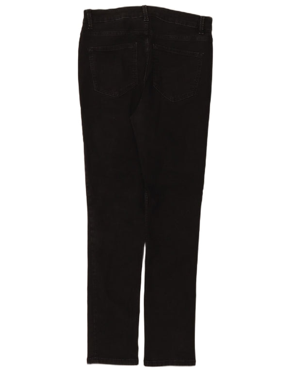 Marks & Spencer Damen The Lily Slim Jeans UK 14 Large W32 L31 Schwarze Baumwolle
