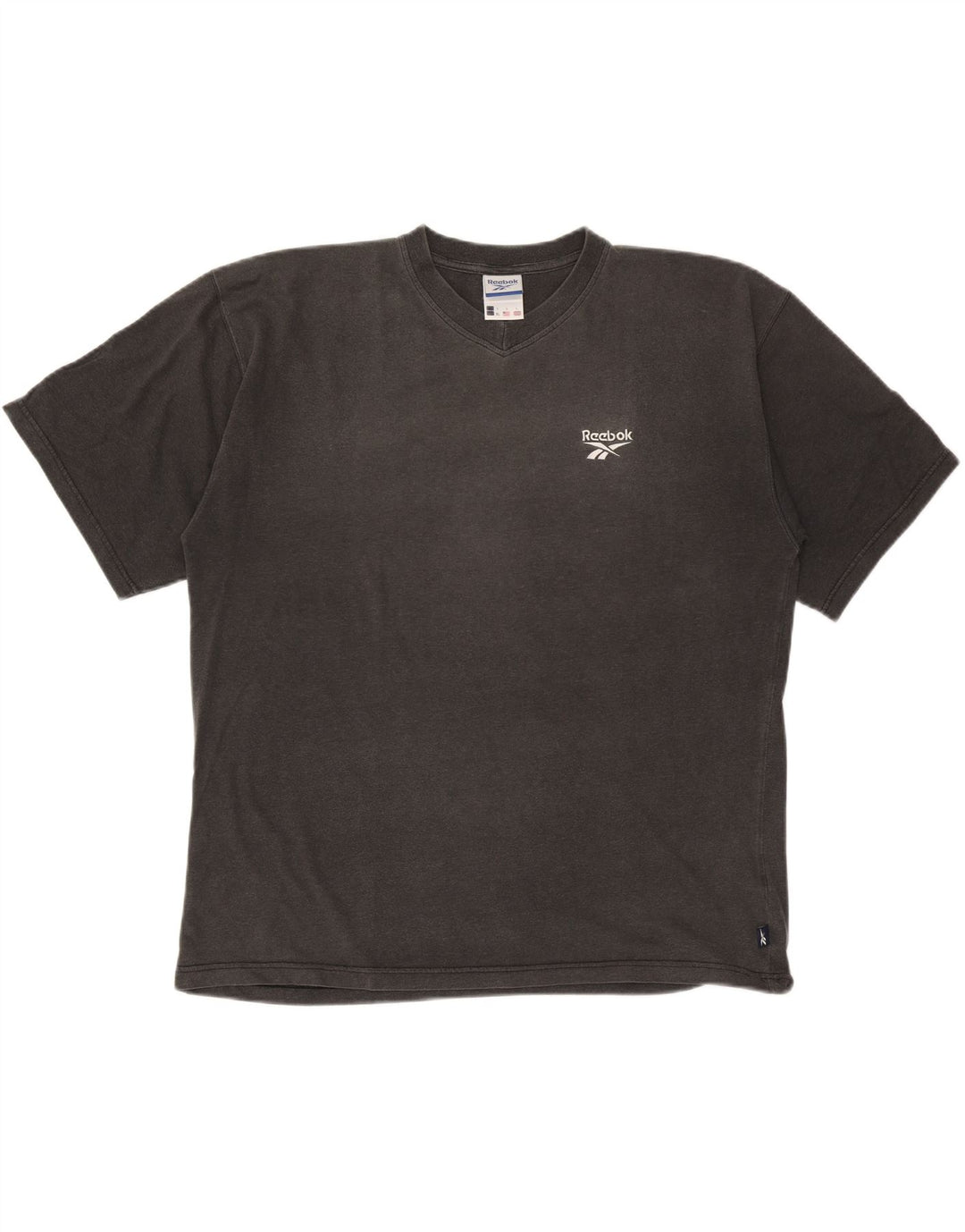 Reebok Herren T-Shirt Große graue Baumwolle