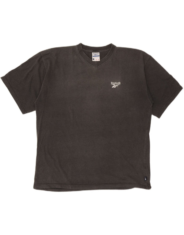 Reebok Herren T-Shirt Große graue Baumwolle