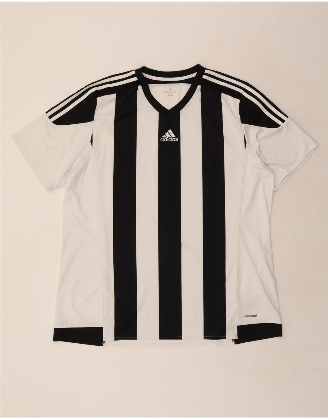 Adidas Herren Climacool T-Shirt Top 2XL Weiß Colourblock Polyester
