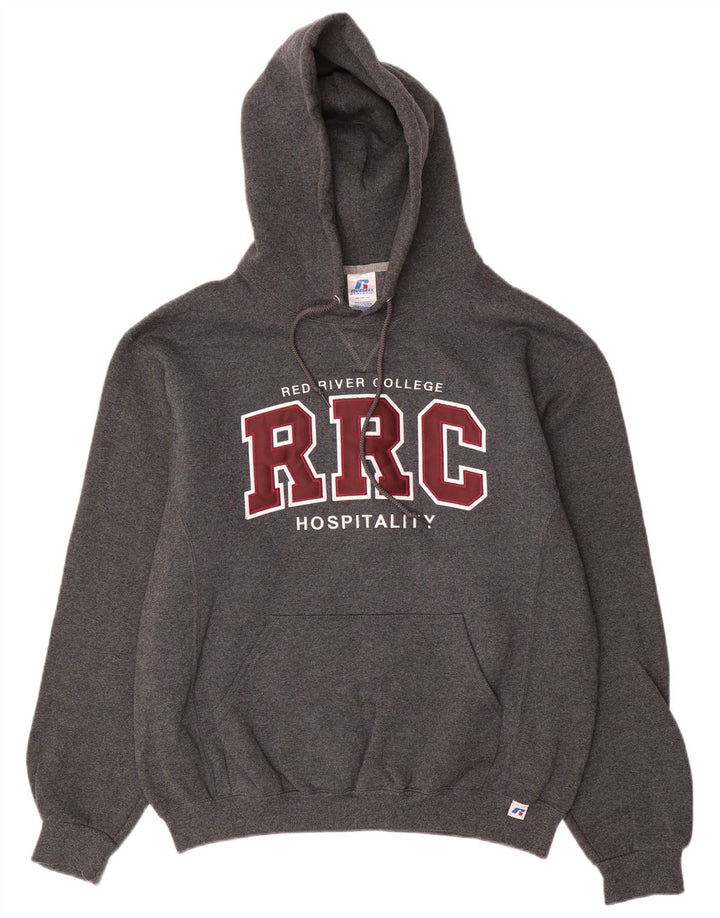 RUSSELL ATHLETIC Herren-Kapuzenpullover mit Grafik, mittelgraue Baumwolle