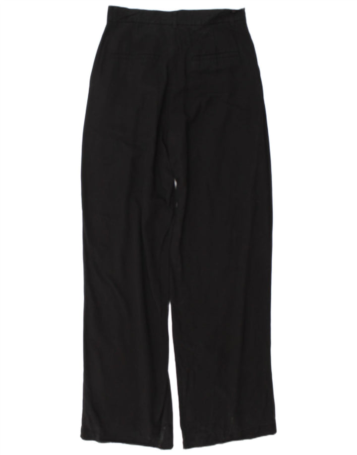 Marks & Spencer Damen Chino-Hose mit Pegged, Größe S, W26, L34, schwarzes Lyocell