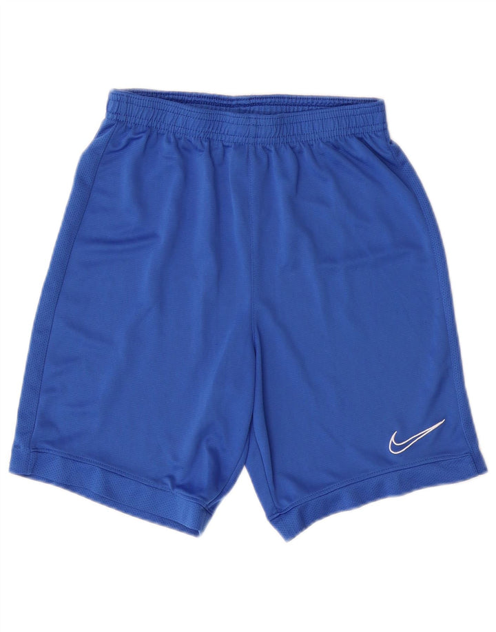 NIKE Boys Dri Fit Sport Shorts 12-13 Years Large  Blue Polyester