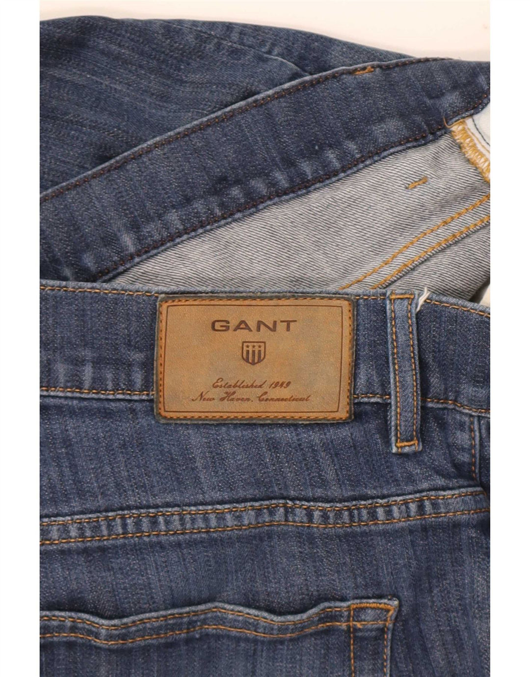 Gant Herren-Jeans mit normaler Passform, gerade Passform, W34, L30, Blau, Baumwolle