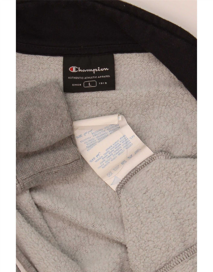 Champion Damen-Trainingsanzugoberteil, UK-Größe 46, Größe L, grau gefleckte Baumwolle