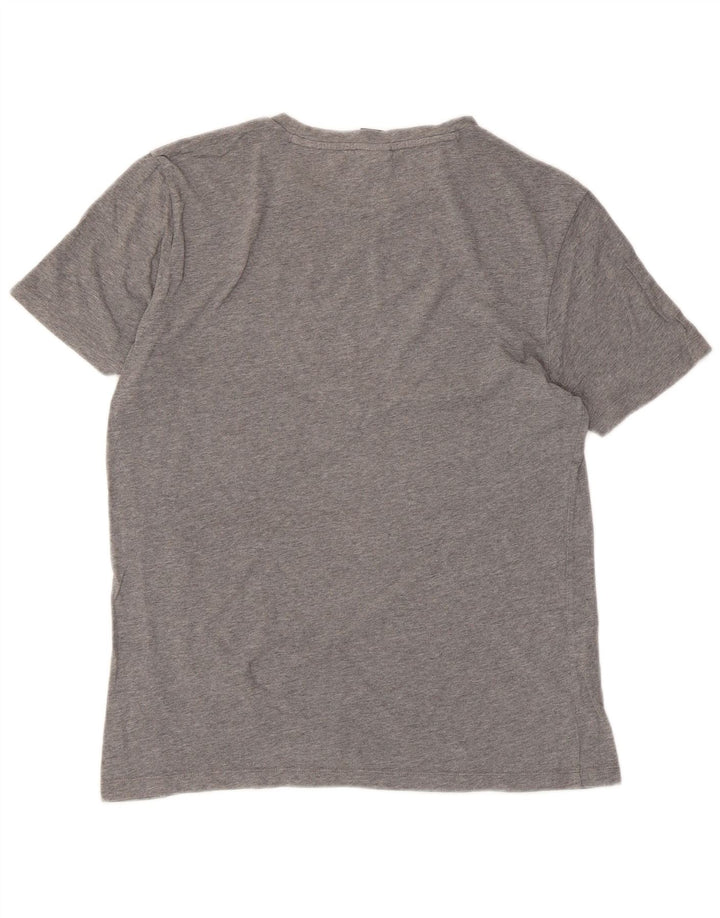 Hugo Boss Damen T-Shirt Top UK 10 Small Grau Baumwolle