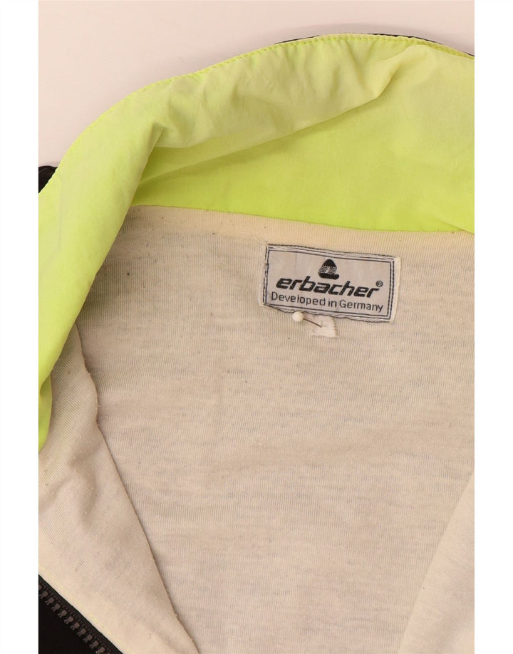 ERBACHER Herren-Regenjacke mit Grafik, UK 40, Größe L, Schwarz, Colourblock-Polyamid