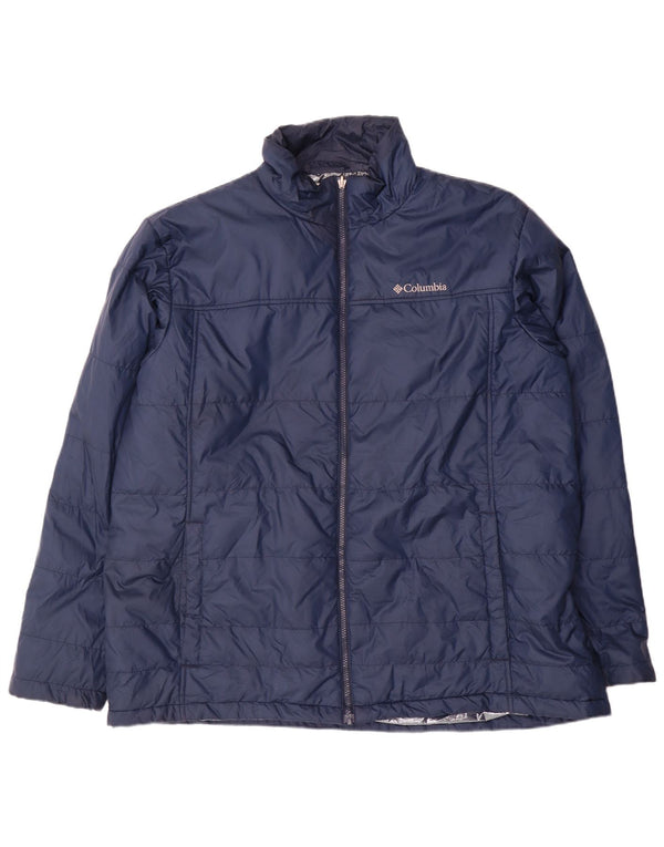 Columbia Mens Tall Wattierte Jacke UK 44 2XL Marineblau Polyester