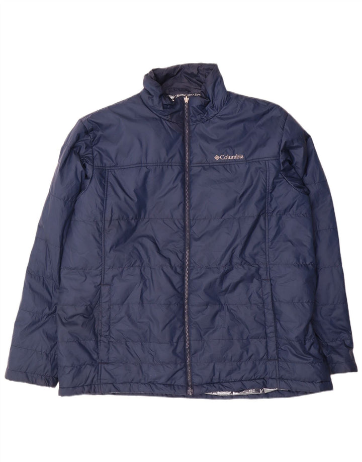 Columbia Mens Tall Wattierte Jacke UK 44 2XL Marineblau Polyester