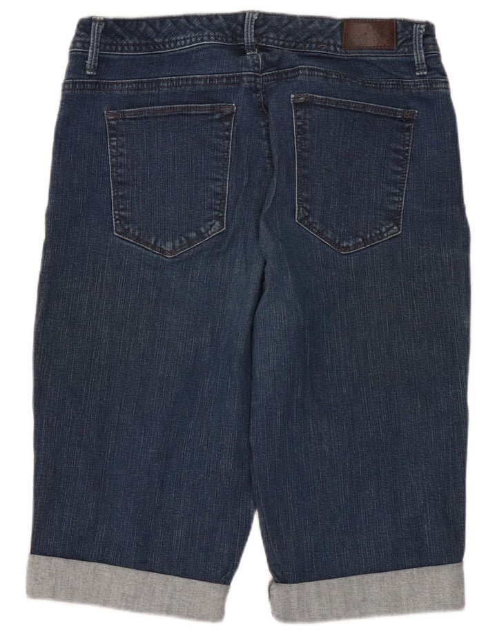 LEE Damen Slender Secret Denim Shorts US 8 Medium W30 Marineblaue Baumwolle