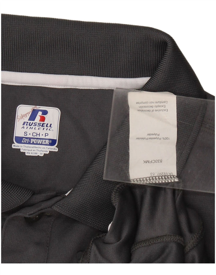 Russell Athletic Herren-Poloshirt, Größe S, Grau, Polyester