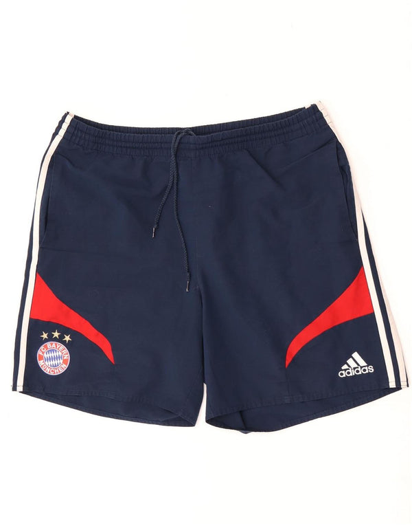 Adidas Herren FC Bayern München Sport Shorts XL Marineblau Farbblock