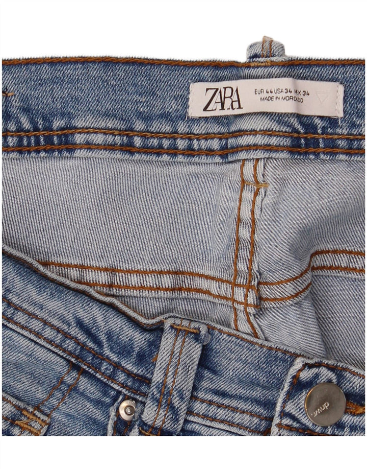 Zara Herren Slim Jeans EU 44 Large W34 L30 Blau