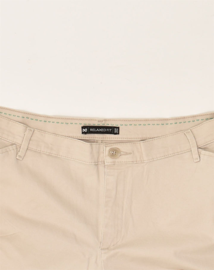 LEE Womens Relaxed Fit Casual Trousers US 16 2XL W38 L28  Beige Cotton | Vintage Lee | Thrift | Second-Hand Lee | Used Clothing | Messina Hembry 