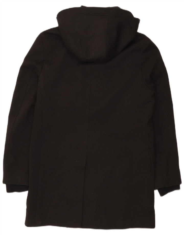 Zara Herren-Parka mit Kapuze, UK 38, Mittelschwarz, Polyester