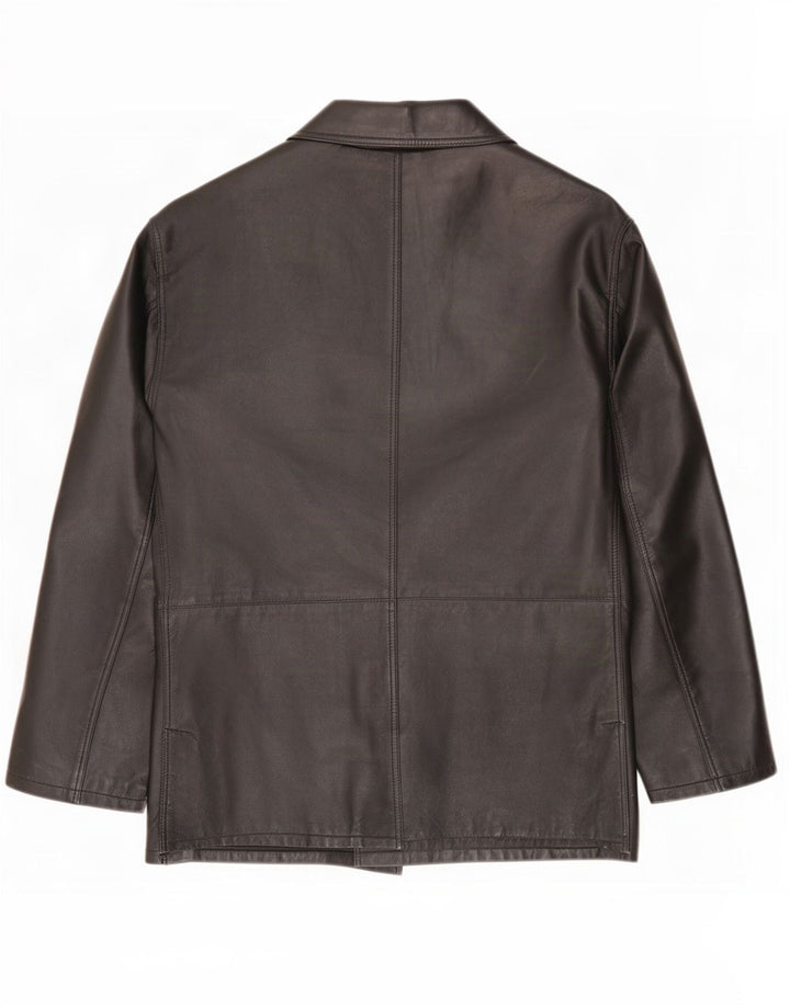 Morelli Herren Ledermantel IT 56 3XL Schwarz