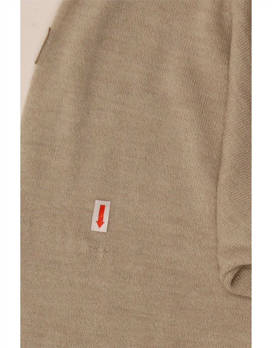 Marz Herren-Pullover mit V-Ausschnitt IT 48 Mittelbeige Wolle