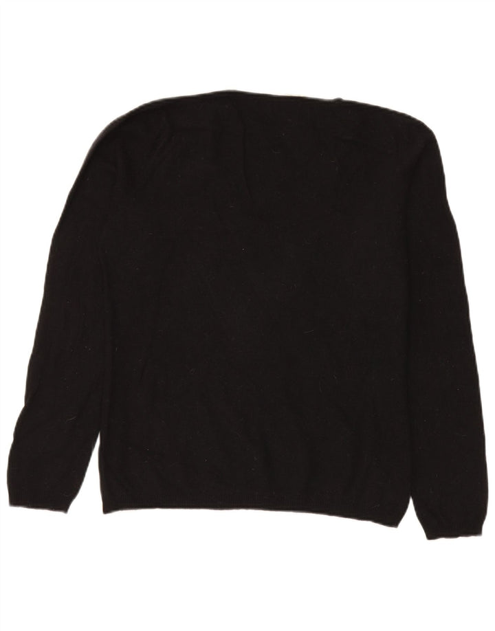 Refrigiwear Damen-Pullover mit V-Ausschnitt, Gr. 14, mittelschwarz, Polyamid