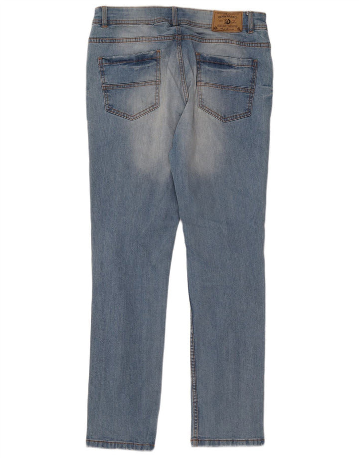 Dack's Damen Slim Jeans W32 L30 Blaue Baumwolle