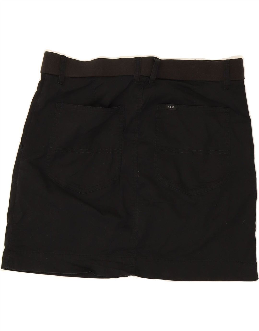 LEE Womens Mini Skirt US 16 2XL W36  Black Polyester Vintage Lee and Second-Hand Lee from Messina Hembry 