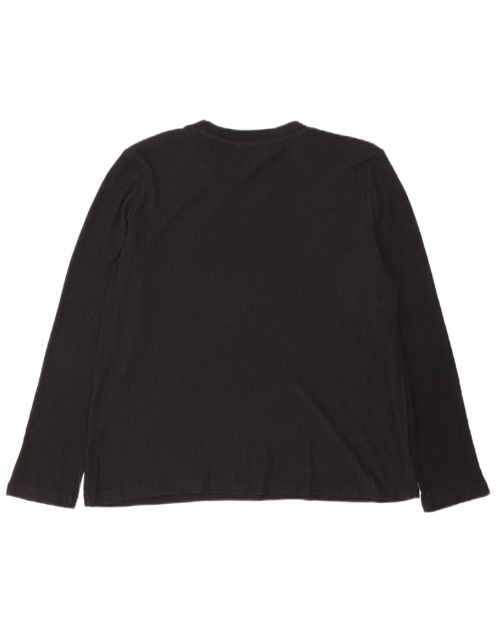 Zara Damen Top Langarm UK 18 XL Schwarz