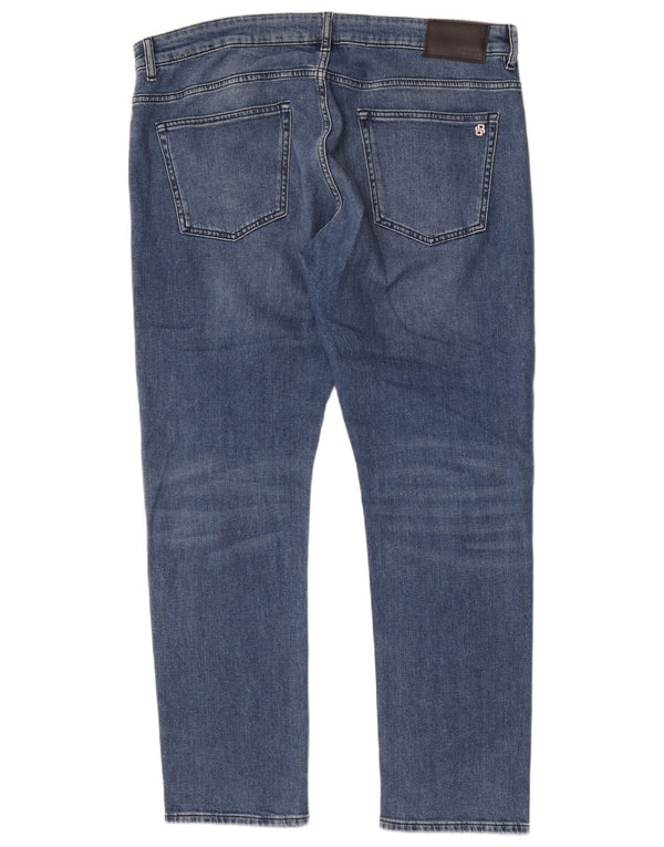Hugo Boss Herren Delaware Slim Jeans W38 L32 Blaue Baumwolle