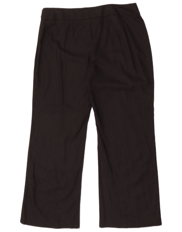 Marks & Spencer Damen Gerade Freizeithose UK 16 Large W34 L30 Schwarz