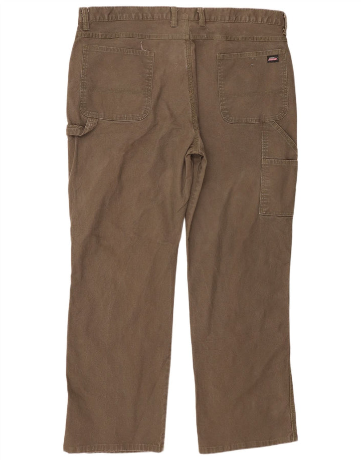 Dickies Herren gerade Cargohose W42 L32 Khaki Baumwolle