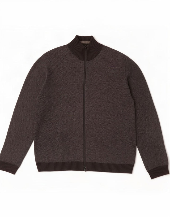 Gap Herren-Strickjacke, groß, graue Baumwolle
