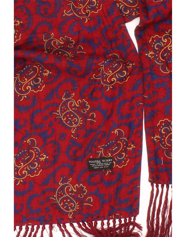 Tootal Herrenschal, Einheitsgröße, rotes Paisleymuster