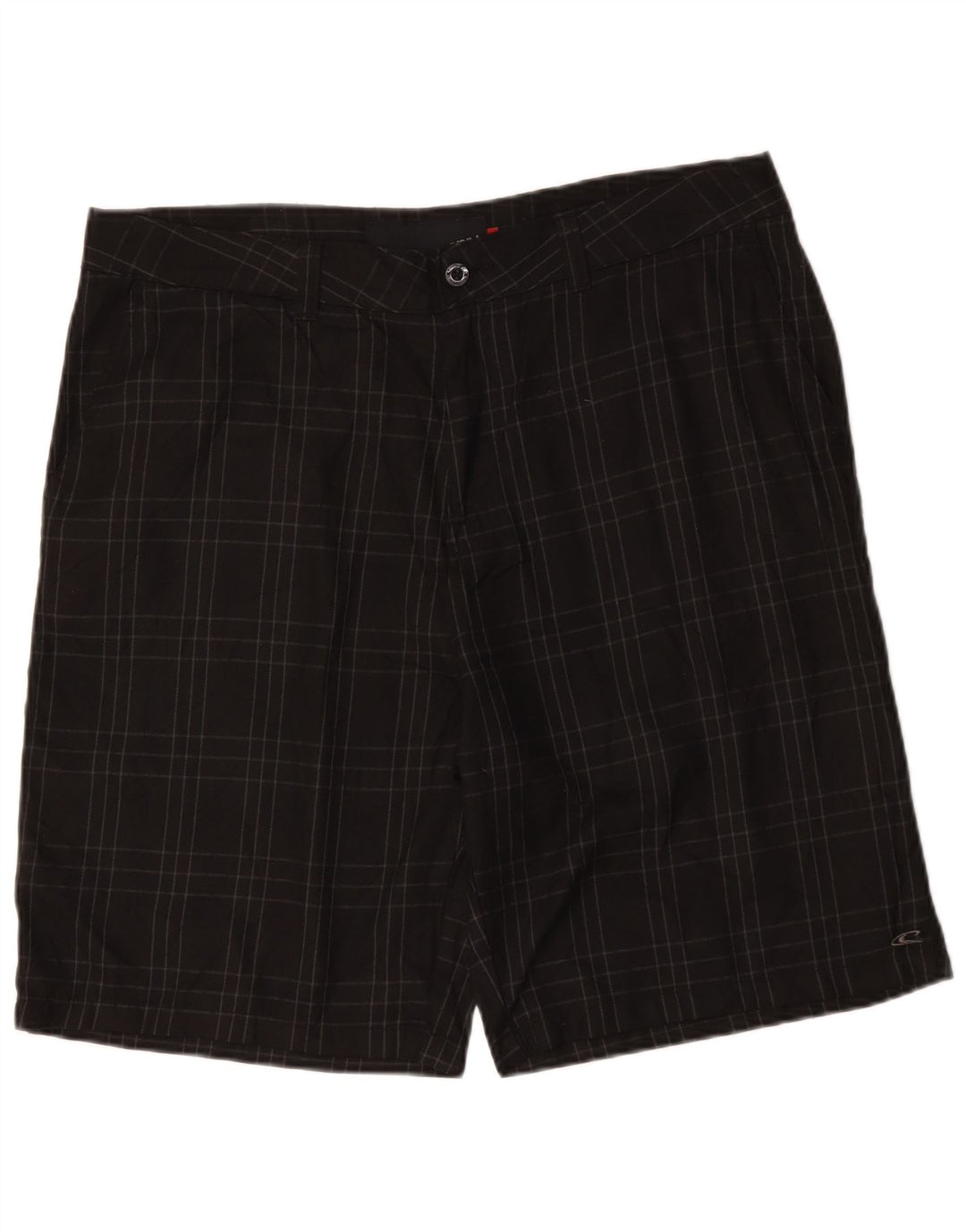 O'Neill Herren Chinoshorts W38 XL Schwarz kariertes Polyester