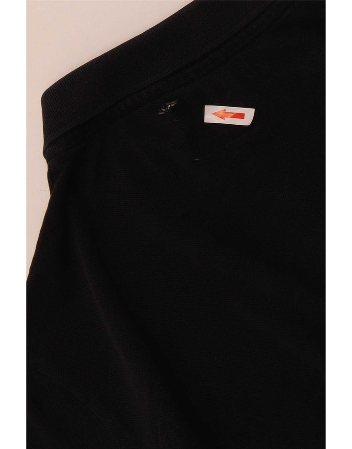 Armani Jeans Herren-Poloshirt mit individueller Passform, mittelschwarze Baumwolle