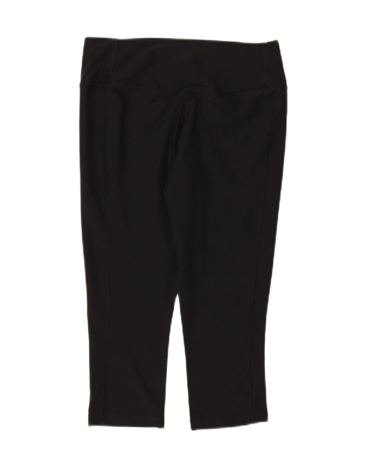 NIKE Womens Dri Fit Capri Leggings UK 14 Medium  Black Vintage Nike and Second-Hand Nike from Messina Hembry 