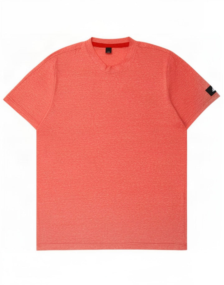 Adidas Herren T-Shirt Top Large Rosa meliert Polyester