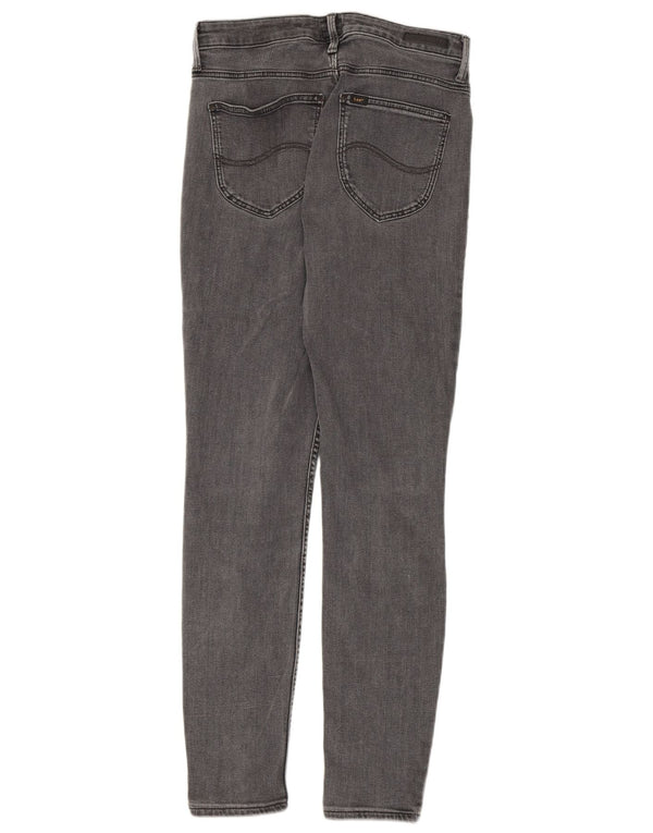 Lee Damen Scarlett High Skinny Jeans W31 L31 Graue Baumwolle
