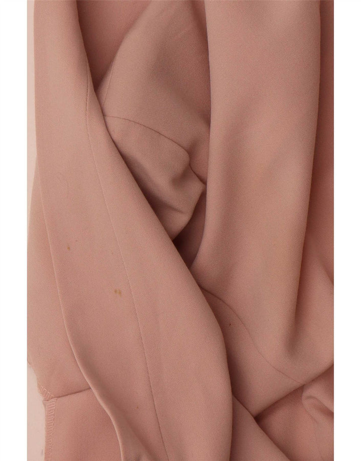 Marks & Spencer Womens Open Blazer Jacke UK 12 Mittelrosa Polyester