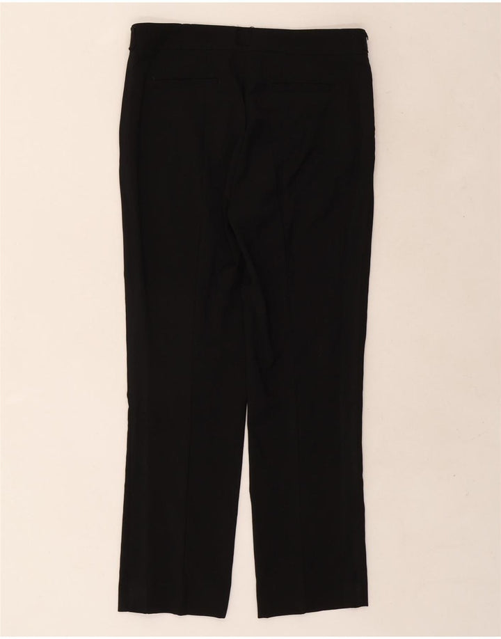 Gerade Anzughose für Damen von Zara, Größe S, W26, L26, schwarze Wolle