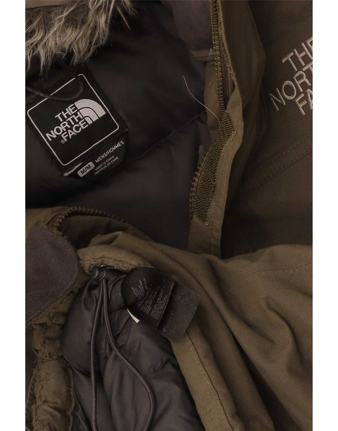 The North Face Herren-Jacke mit Kapuze, gepolstert, UK 38, Medium Khaki, Nylon