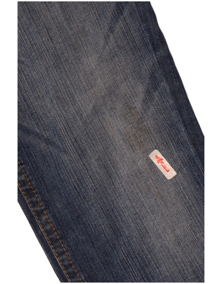 Gas Herren Straight Jeans W31 L28 Marineblau Baumwolle