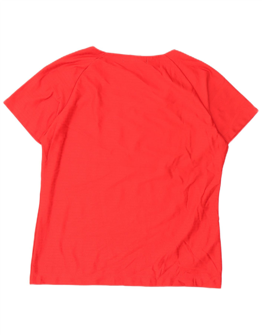 Nike Damen T-Shirt Top US 12/14 Large Rot Polyester