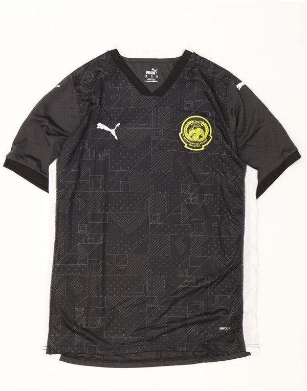 Puma Herren Grafik T-Shirt Top XL Schwarz Geometrisch Polyester