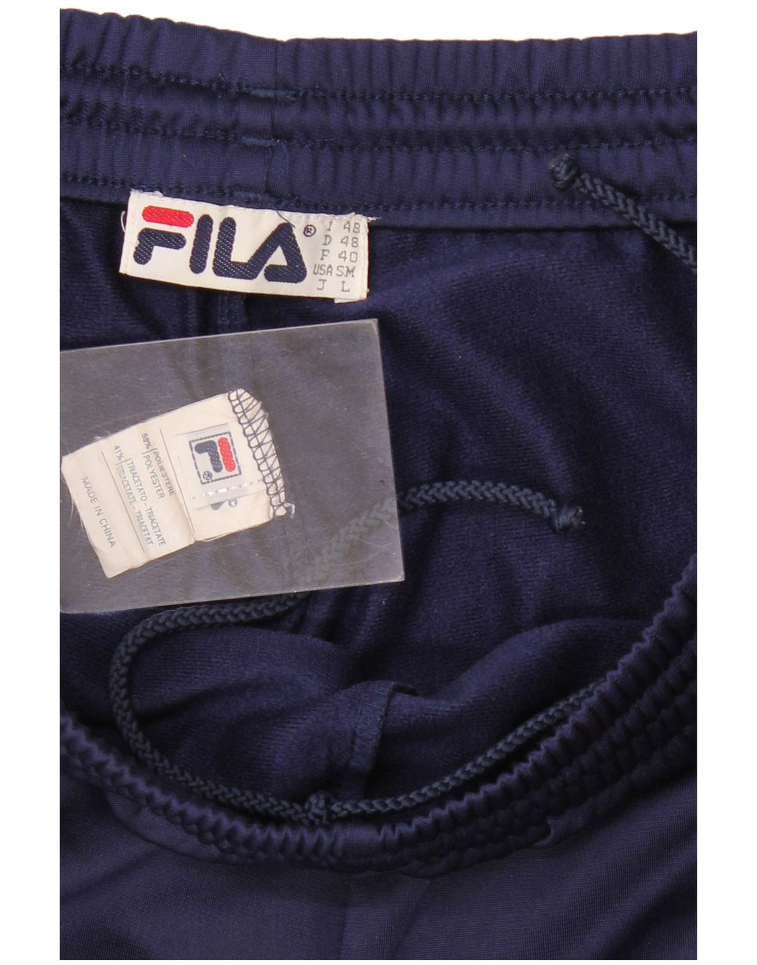 Fila Herren-Trainingshose IT 48 Mittelmarineblaues Farbblock-Polyester