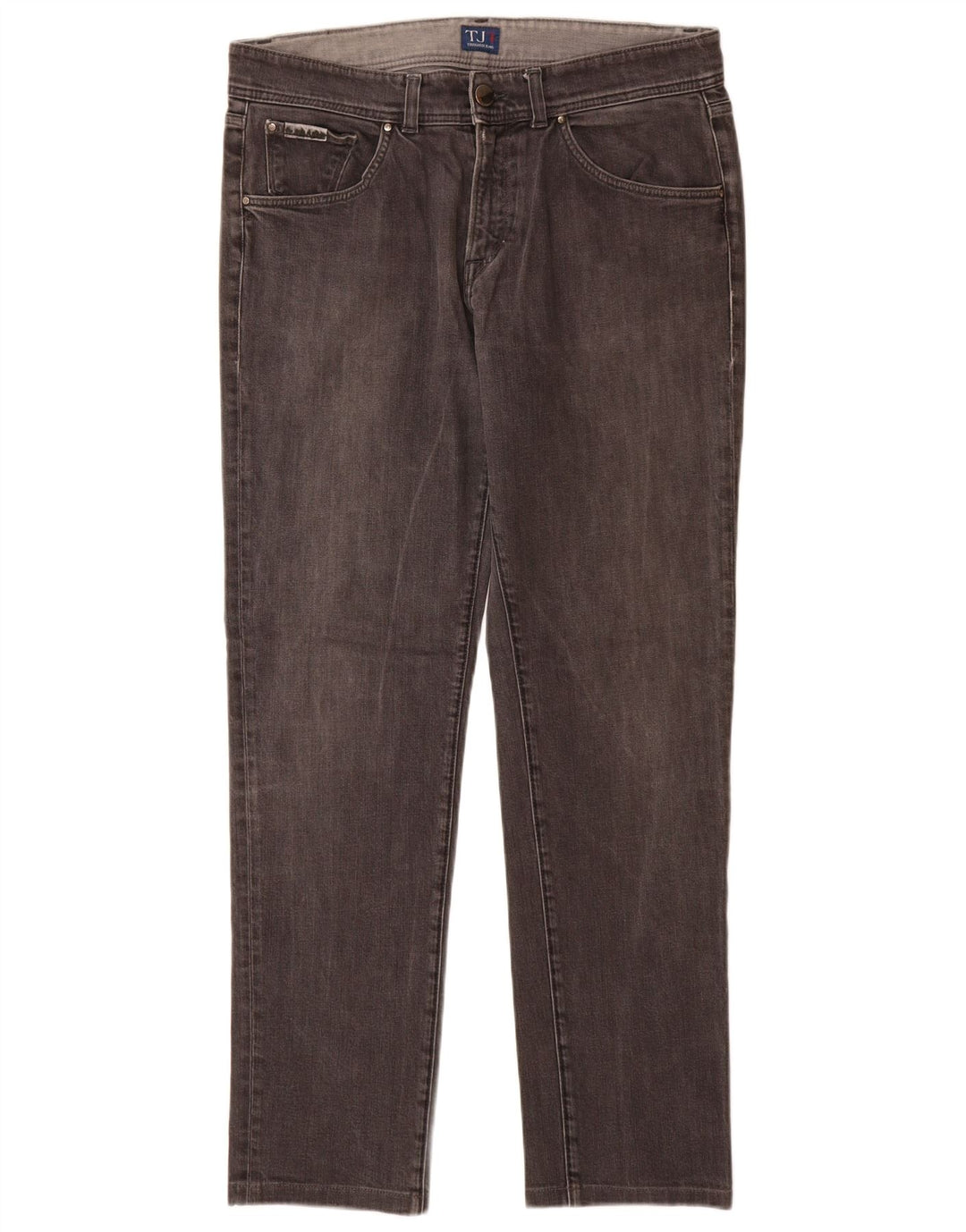 Trussardi Herren Slim Jeans W35 L32 Graue Baumwolle