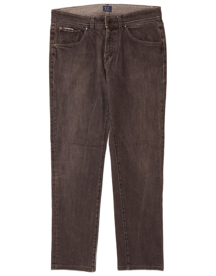 Trussardi Herren Slim Jeans W35 L32 Graue Baumwolle
