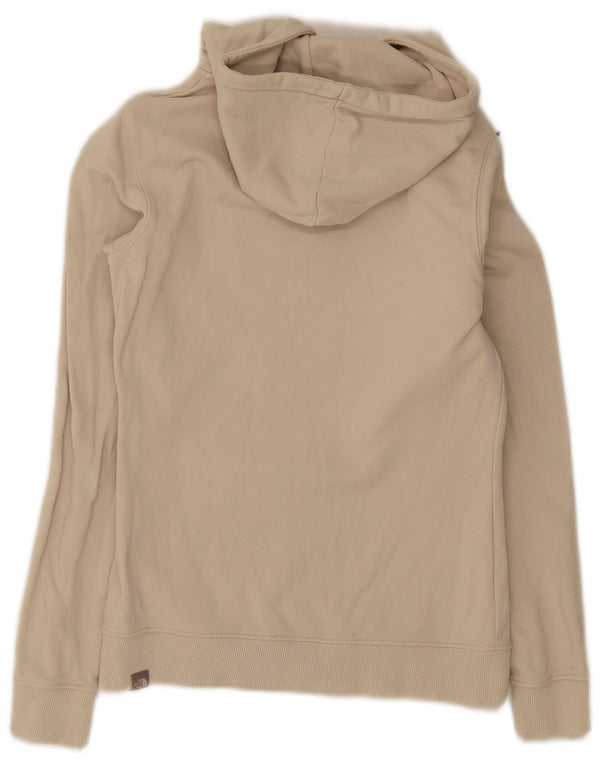 The North Face Womens Graphic Hoodie Pullover UK 6 XS Beige Baumwolle