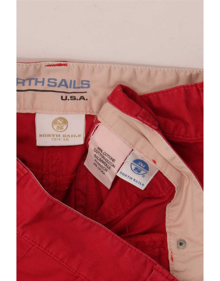 North Sails Damen Chinoshorts IT 46 Large W32 Rote Baumwolle