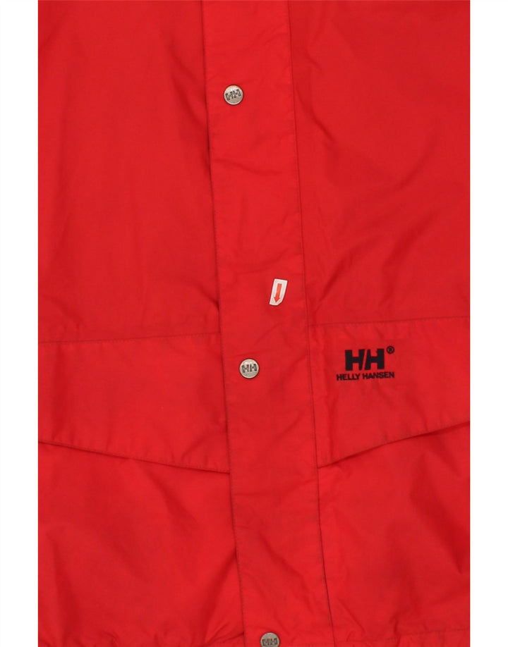 HELLY HANSEN Mens Windbreaker Jacket UK 38 Medium Red Nylon Vintage Helly Hansen and Second-Hand Helly Hansen from Messina Hembry 