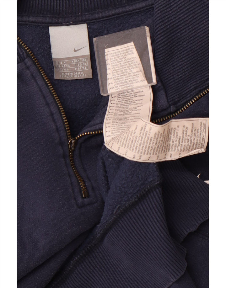 NIKE Herren-Sweatshirt mit Reißverschluss am Hals, UK 45/47 XL, Marineblau, Baumwolle