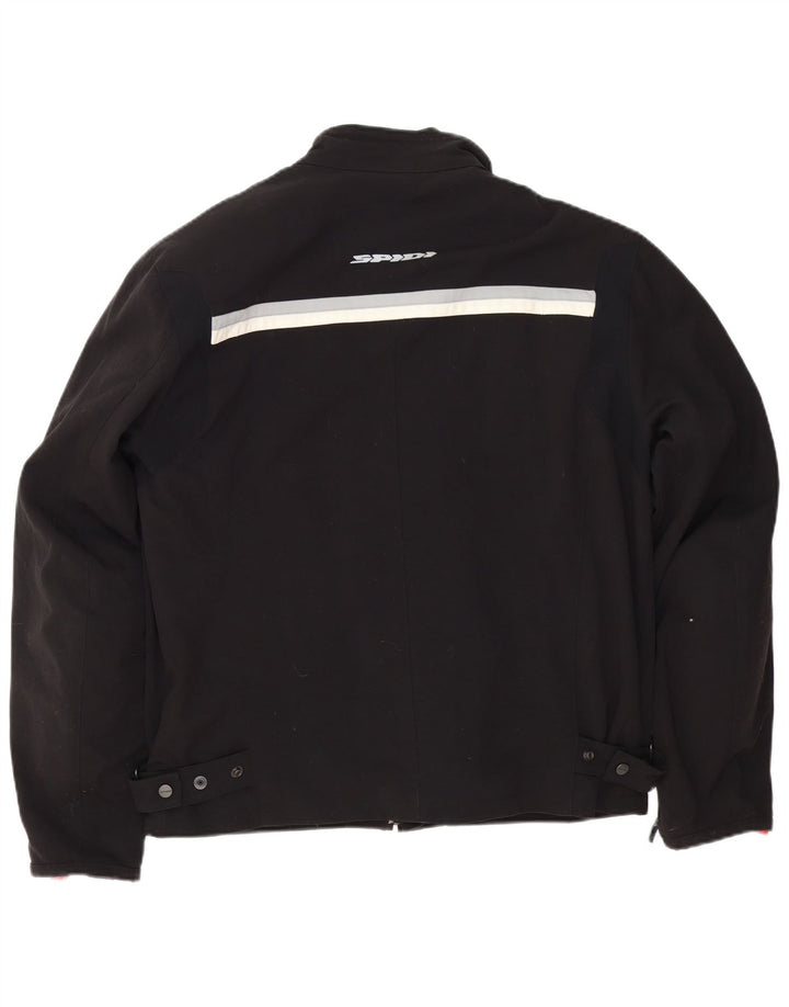Spidi Herren Racer Jacke UK 40 Large Schwarz Colourblock Polyamid